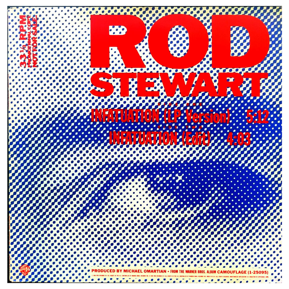 Rod Stewart - Infatuation (promo) | 12" Maxi Single Usado image number 0.0