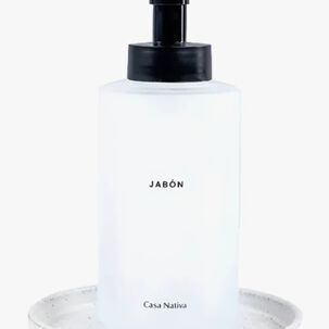 Dispensador De Jabon Vidrio Opaco 350ml
