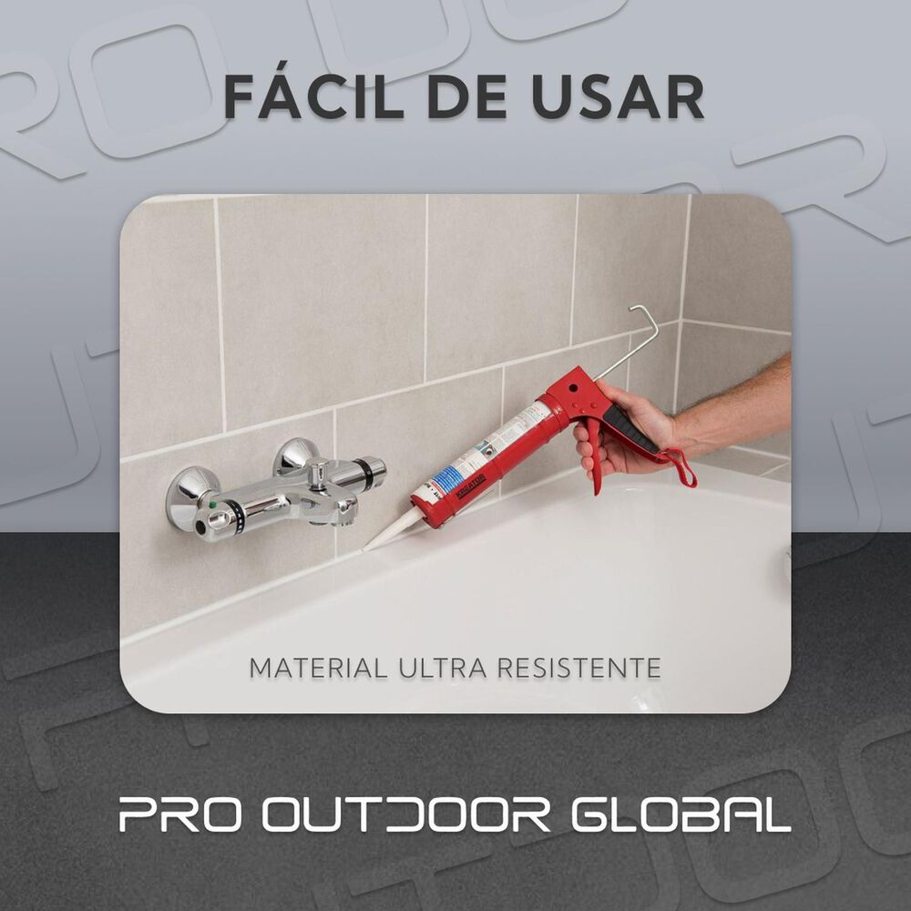 Caja 20 Unidades Sellador Y Adhesivo Poliuretano Pu 40 600 Ml Pintable Blanco image number 4.0