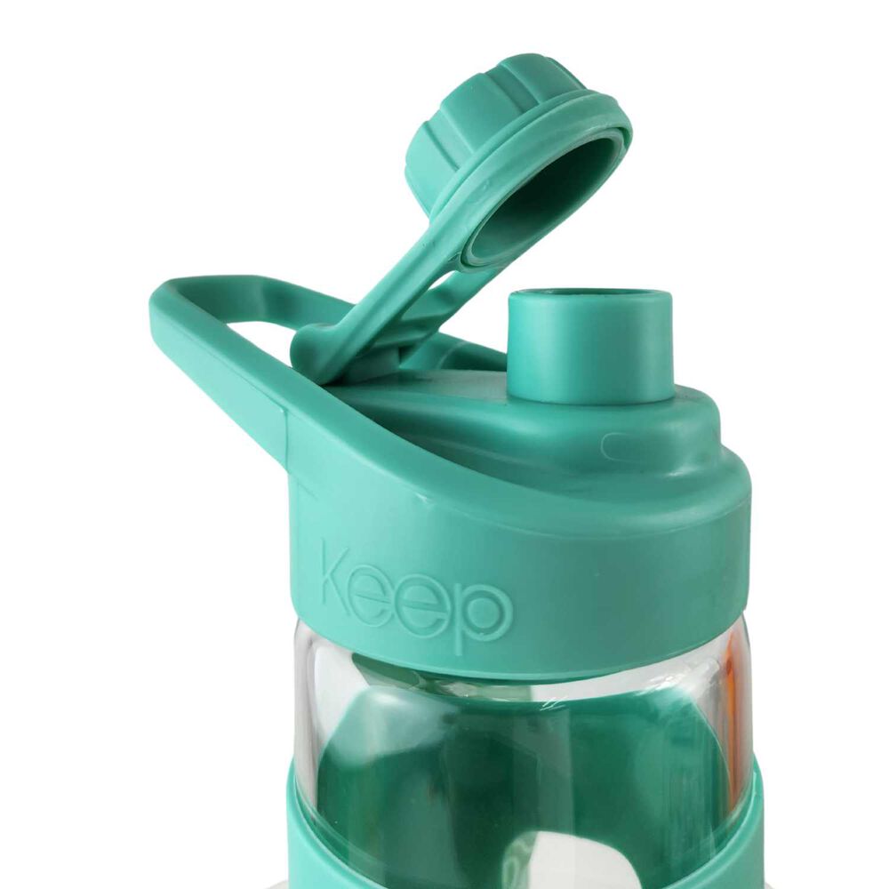Botella Keep 470ml Vidrio Protector Agua Deportes Outdoor Turquesa image number 3.0
