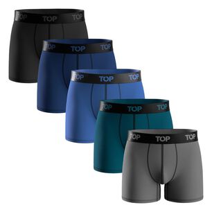 Pack 5 Boxer Medio Algod&oacute;n Color Top