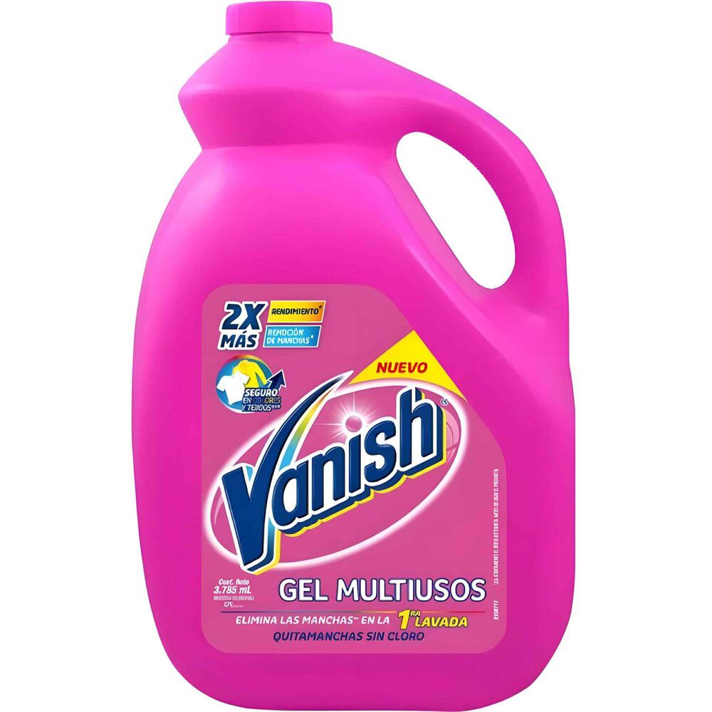 Quitamanchas Líquido Gel Multiuso Rosa 3785ml Botella - Vanish image number 0.0