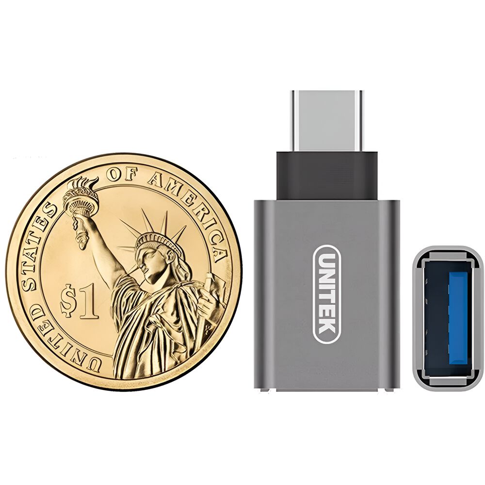 Adaptador Otg Usb-c A Usb 3.0 High Speed Unitek Y-a025cgy image number 1.0