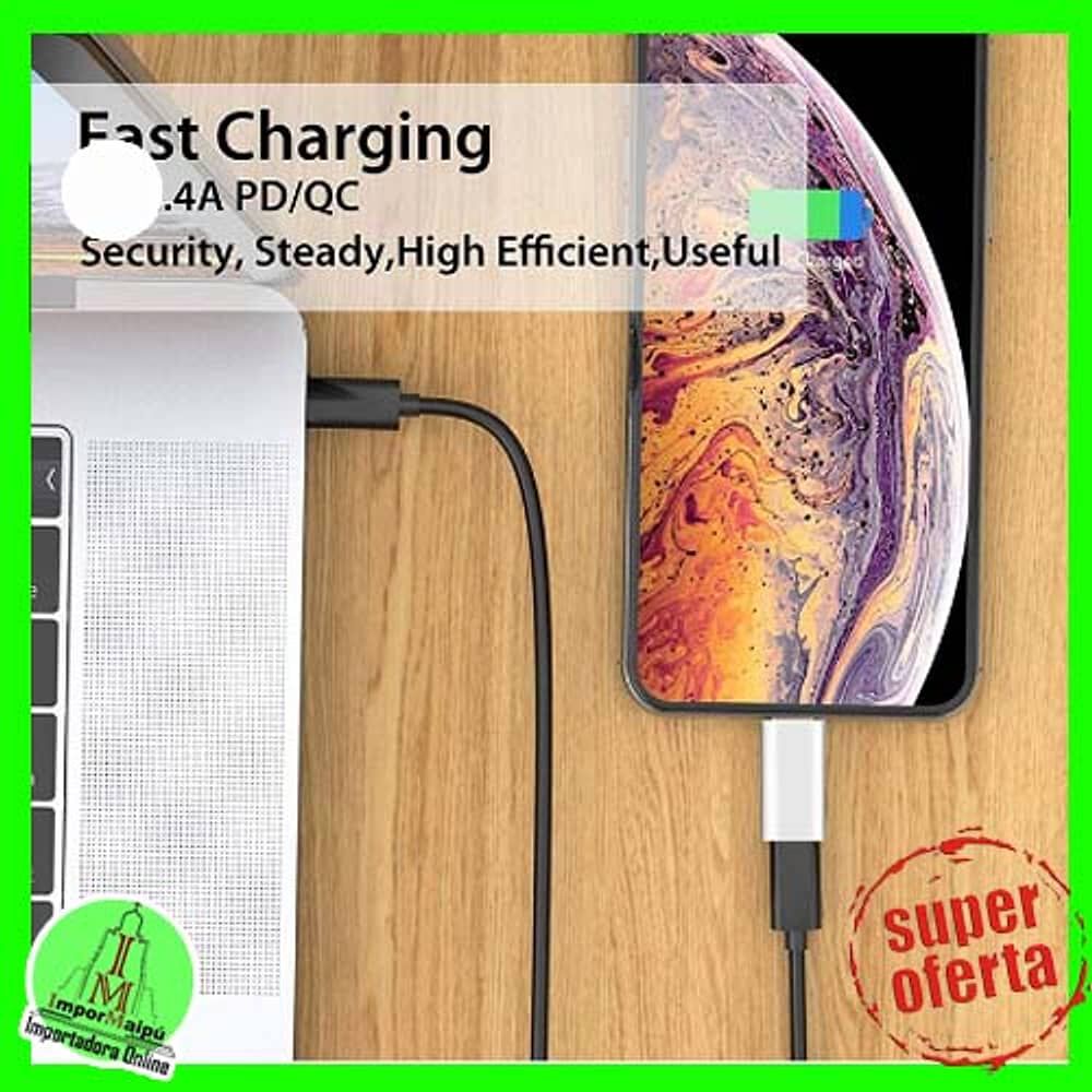 Adaptador Compatible Iphone Lightning A Tipo C Otg De 8 Pines Para Iphone Hembra A Conector Tipo C Macho image number 4.0