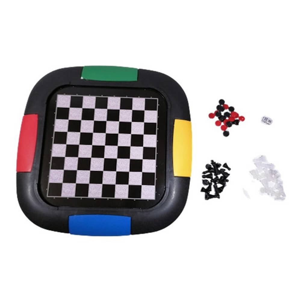 Juego De Mesa 3 En 1 Damas | Ajedrez | Backgammon image number 4.0