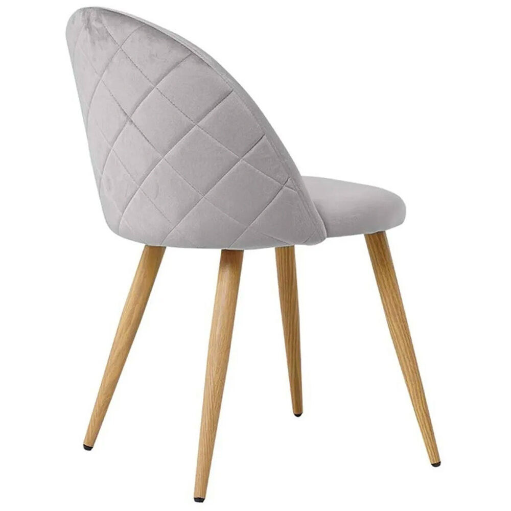 Pack 4 Silla Terciopelo Vintage Gris image number 3.0