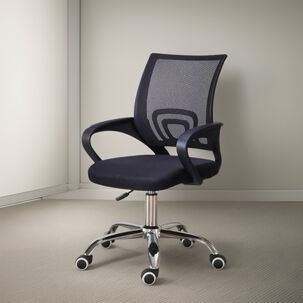 Silla Ejecutiva Ergonomica Con Ruedas Y Apoyabrazos Negra