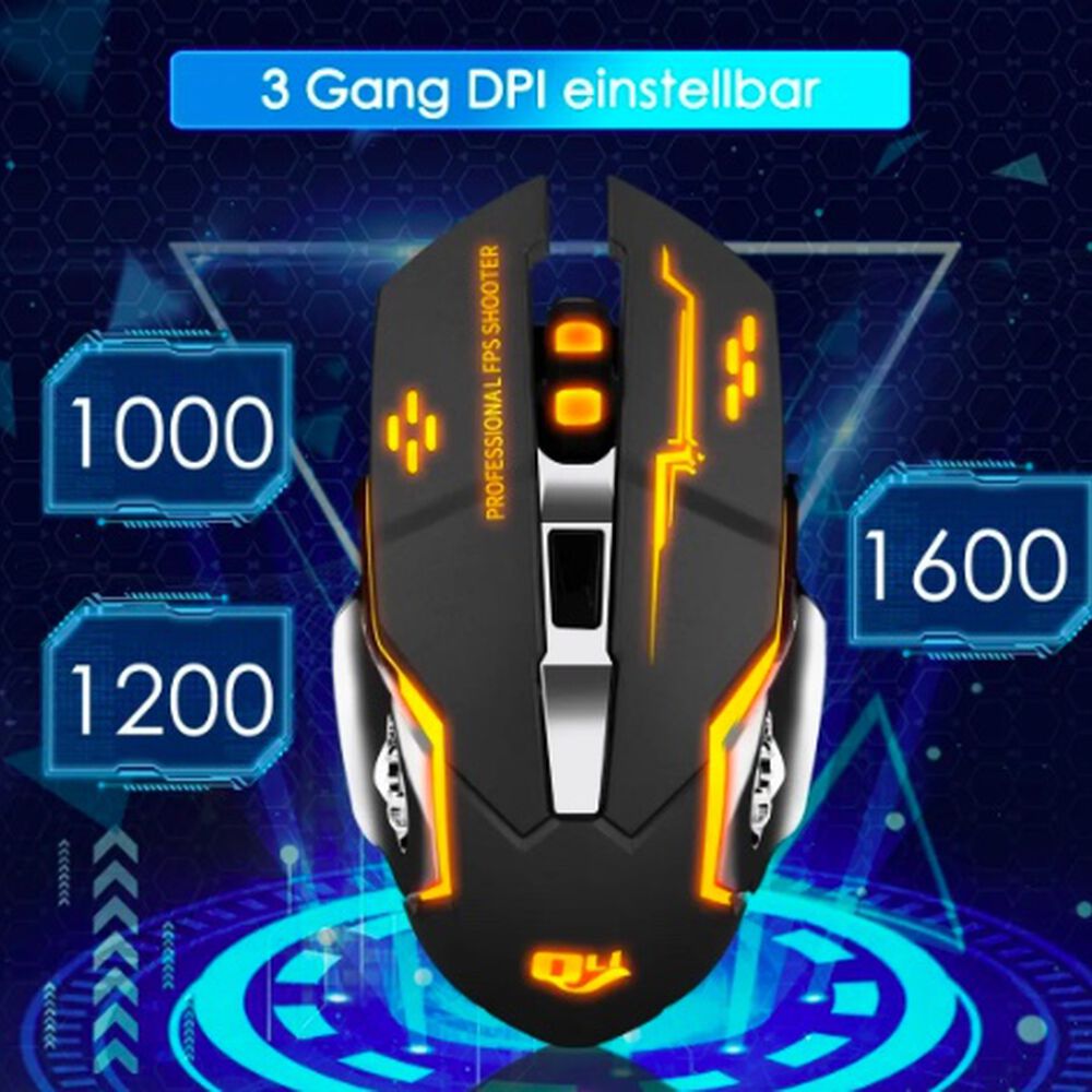 Mouse Gamer Inal&aacute;mbrico Silencioso image number 2.0