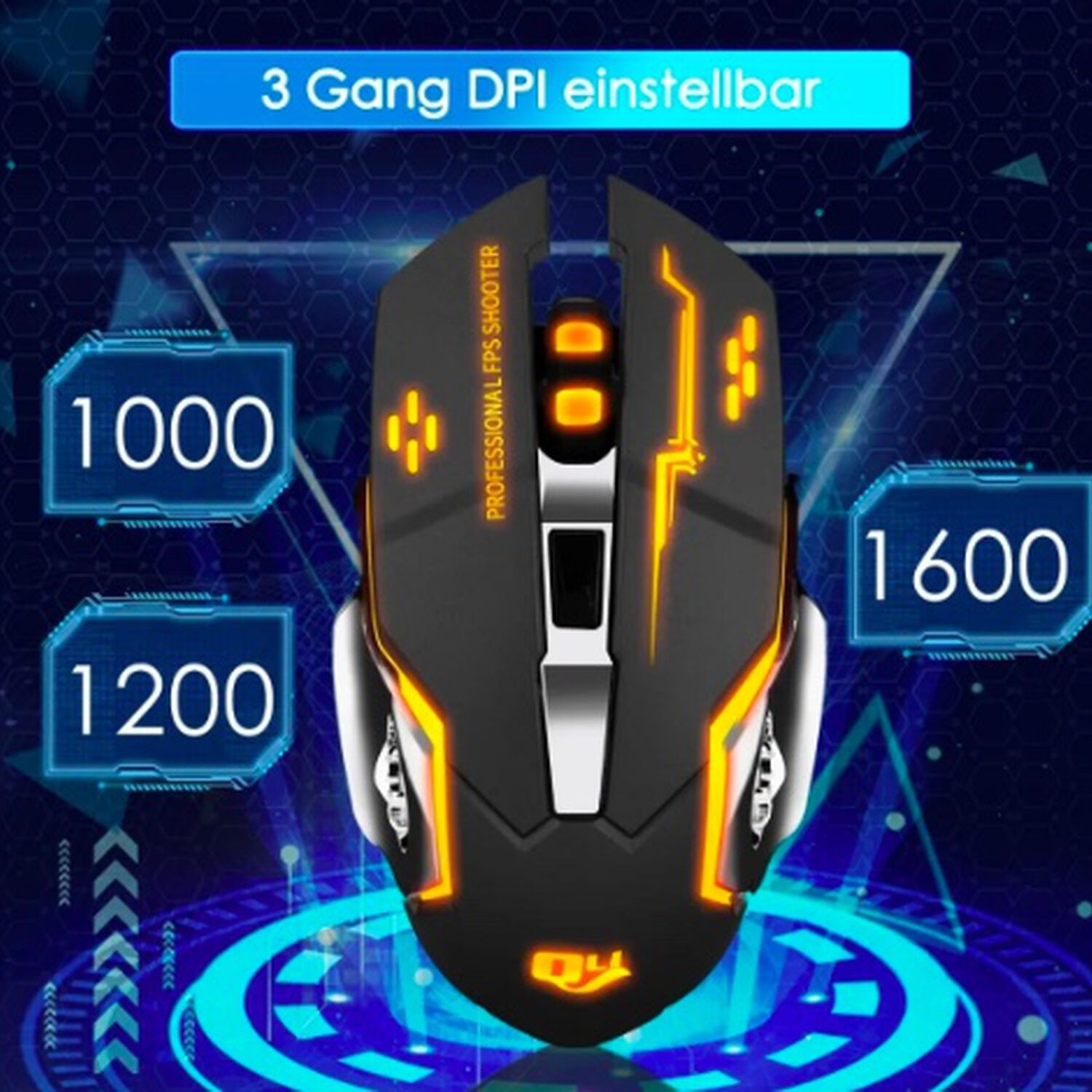 Mouse Gamer Inal&aacute;mbrico Silencioso image number 2.0