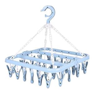 Colgador De Calcet&iacute;n Ropa Interior De 32 Clips Plegable