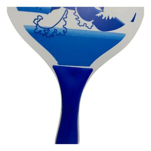 Set De Paletas De Playa Madera Mediana + 1 Pelota