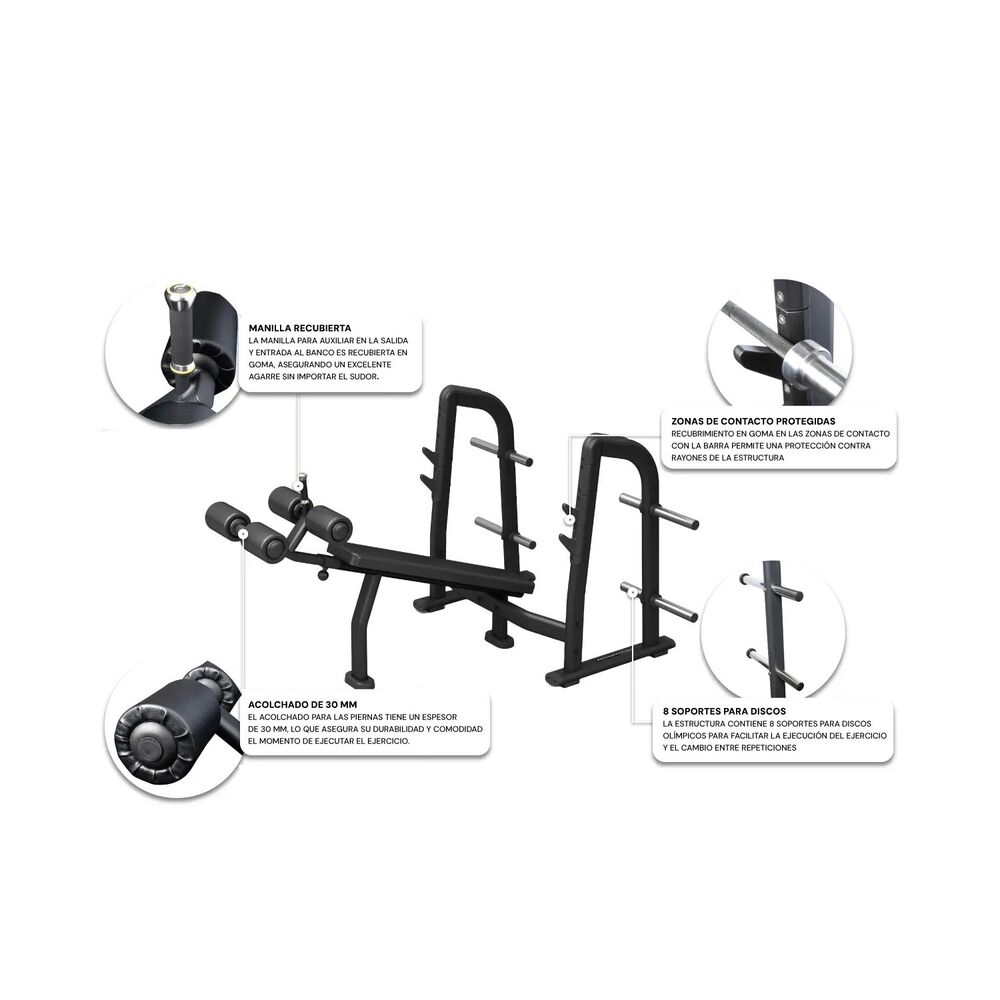 Olympic Decline Bench - Banco Ol&iacute;mpico Declinado image number 1.0