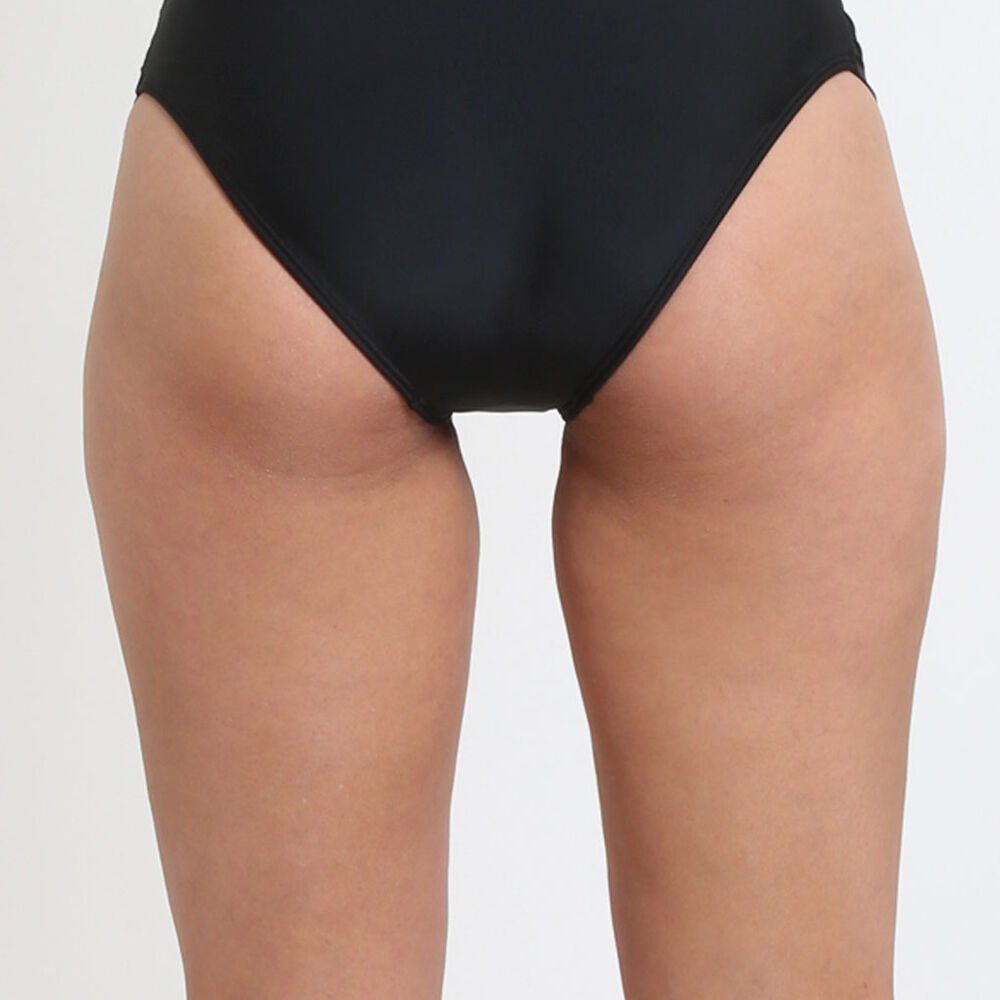 Bikini Clásico Costados Drapeados Negro image number 1.0