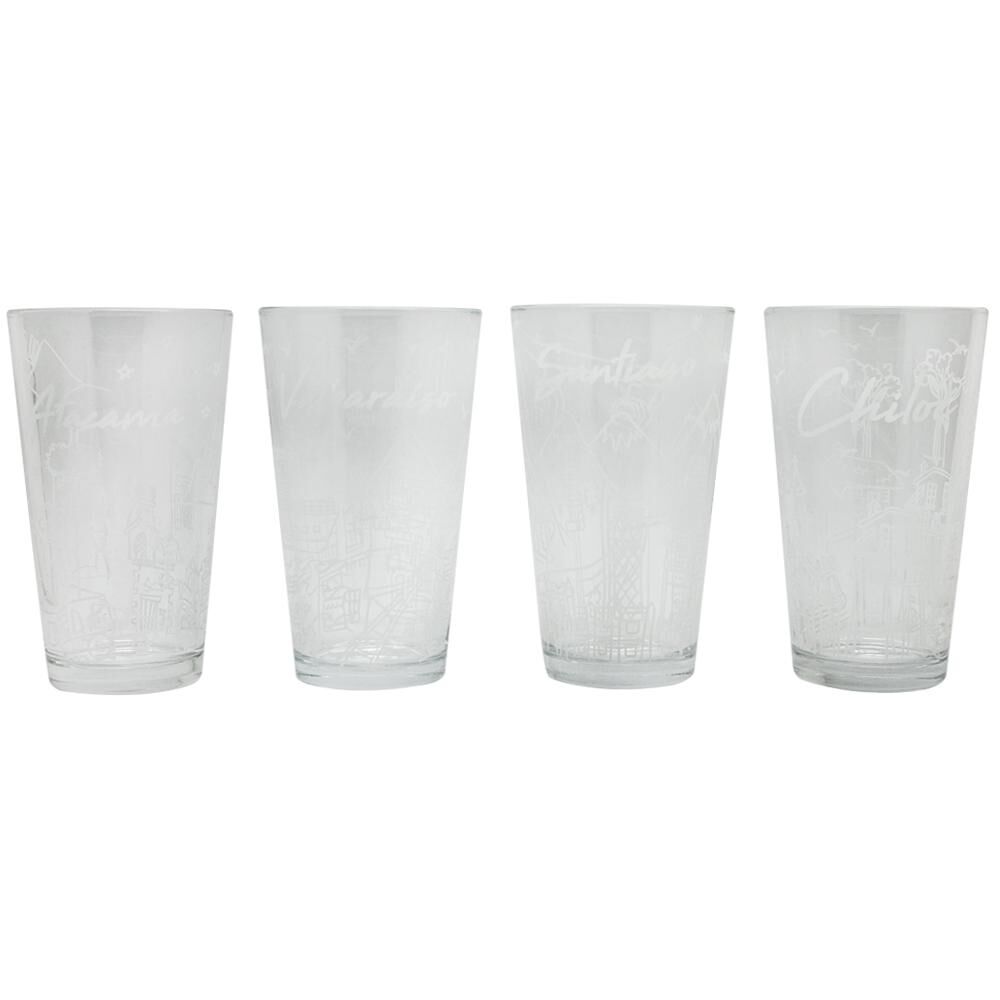 Set De Vasos Glasso Chile Collection / 4 Piezas / 479 Ml image number 0.0