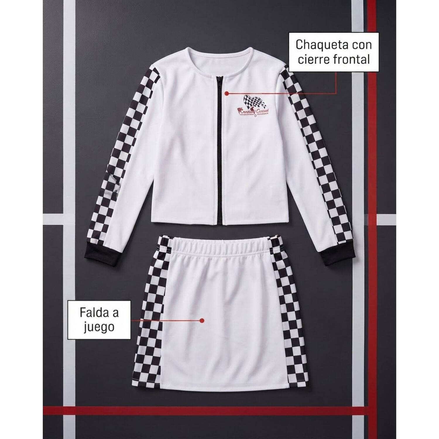 Disfraz Infantil Carreras Formula 1 Ni&ntilde;a image number 5.0