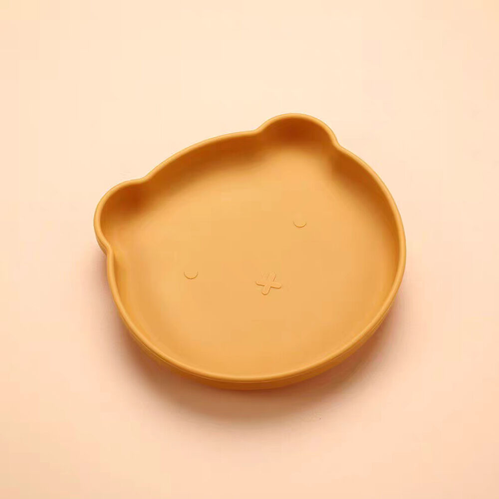 Set De Alimentación Silicona Platos Bebe 5 Piezas Amarillo image number 1.0