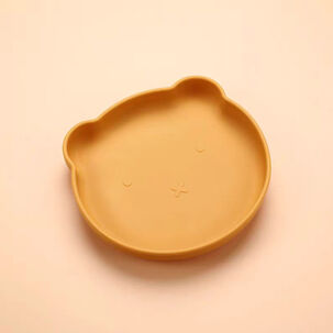 Set De Alimentación Silicona Platos Bebe 5 Piezas Amarillo