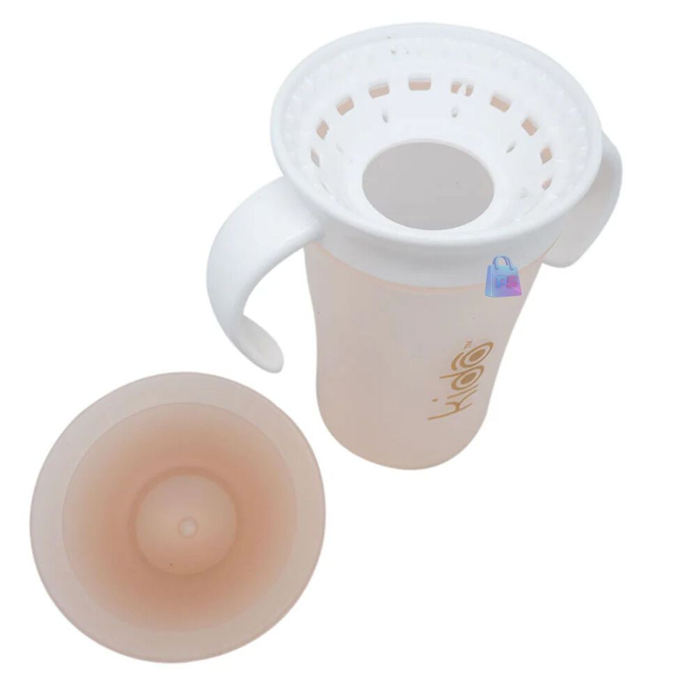 Vaso 360 Antiderrame Kido 280ml Con Asas Beb&eacute; Colores - Ps image number 2.0