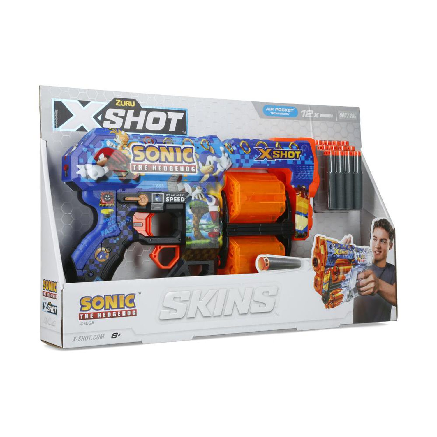 Lanzador X-shot Sonic 12 Dardos image number 1.0