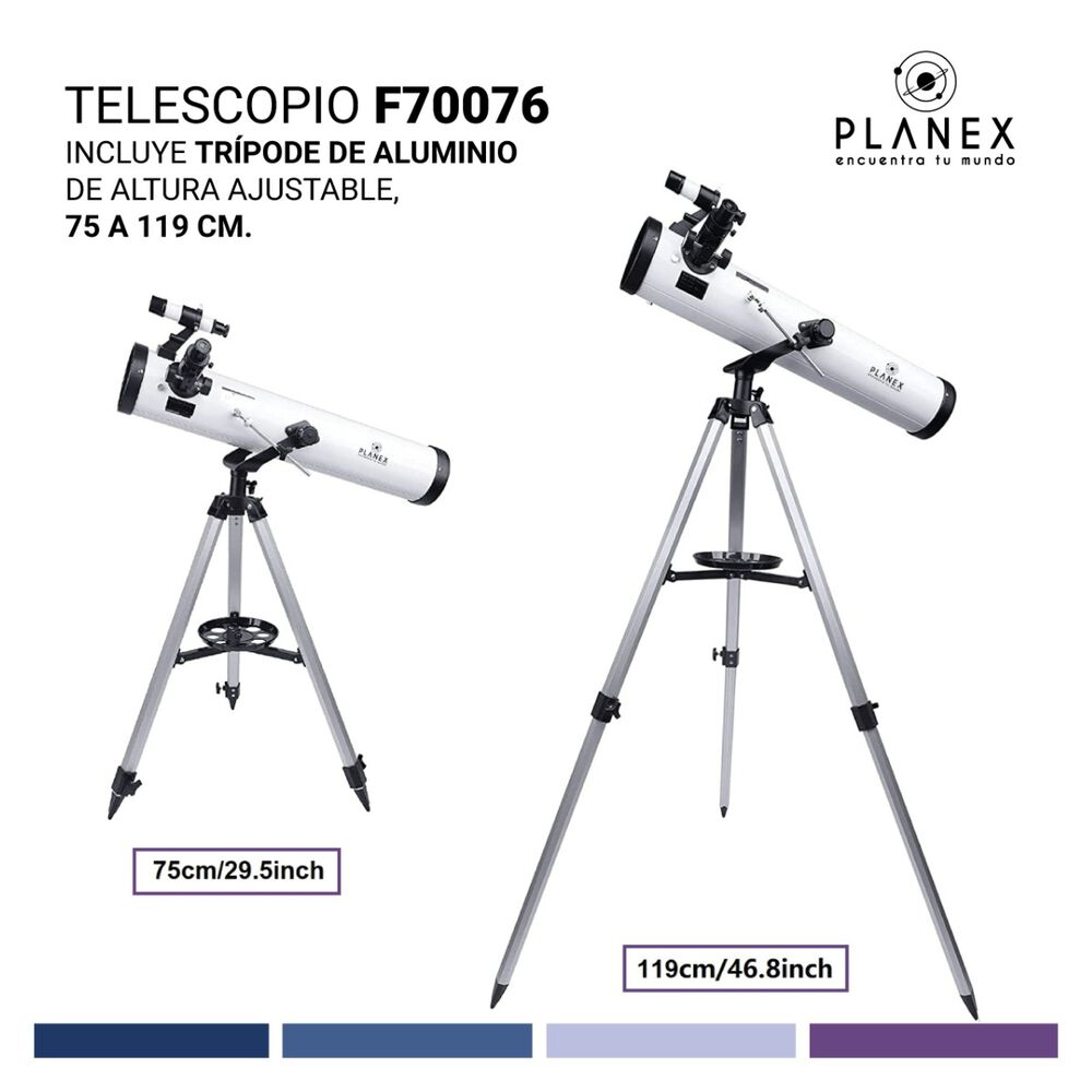 Telescopio Astronómico Newtoniano F70076 Planex + Soporte image number 6.0