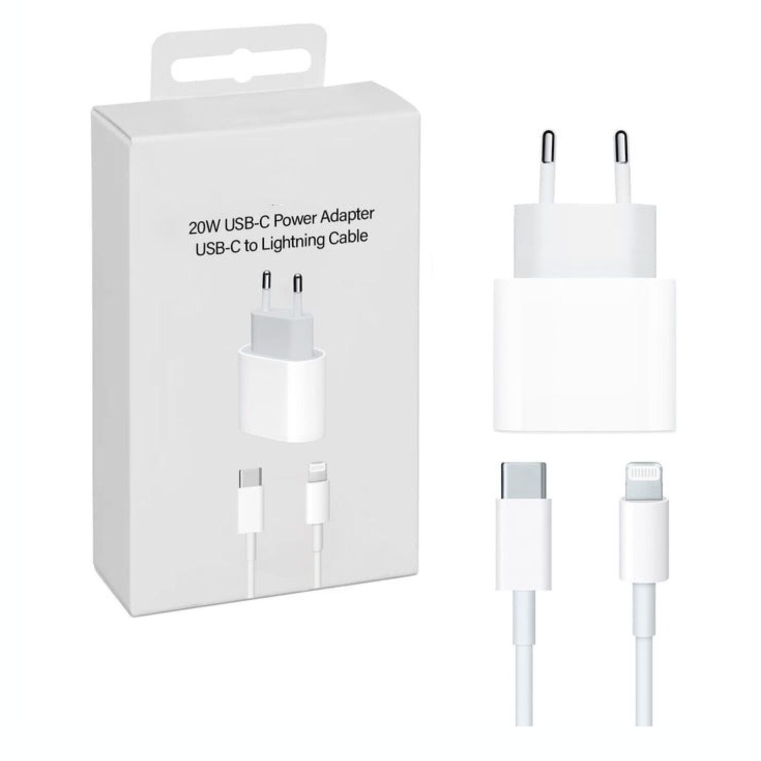 Cargador Adaptador Iphone 20w Cable Usb-c A Lightning image number 0.0