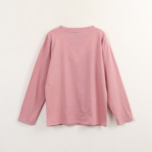 Polera Manga Larga Ni&ntilde;a Minnie Mouse Rosado Disney