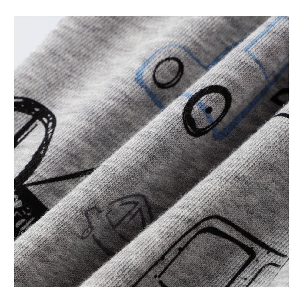 Pantal&oacute;n Buzo Ni&ntilde;o 100% Algod&oacute;n Jump Kids Gris Claro Autos image number 4.0