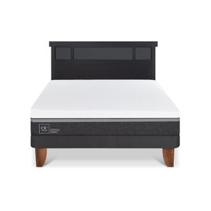 Cama Europea Cic Ortopedic Advance / 2 Plazas / Base Normal + Respaldo