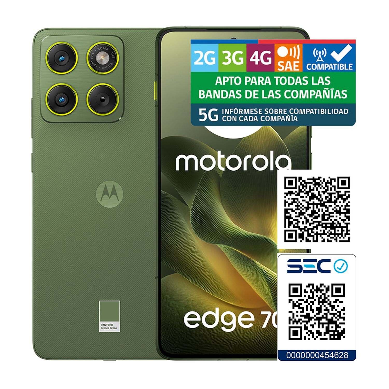 Smartphone Motorola Moto Edge 70 / 5G / 512 GB / Verde / Liberado image number 8.0