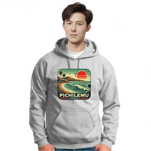 Poleron Flokitextiles Paisaje Pichilemu