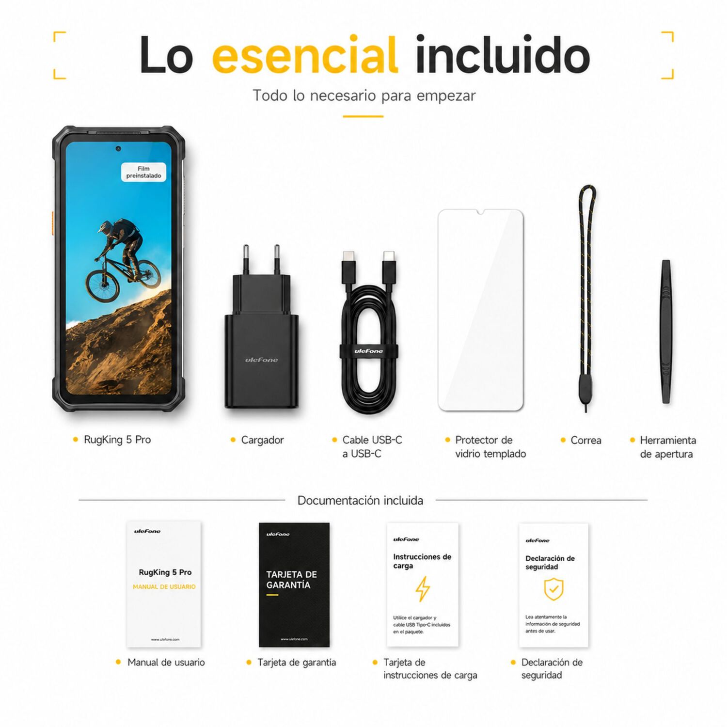 Celular Rugged Ulefone Rugking 5 Pro Bater&iacute;a 20000mah 256gb 16gb image number 9.0