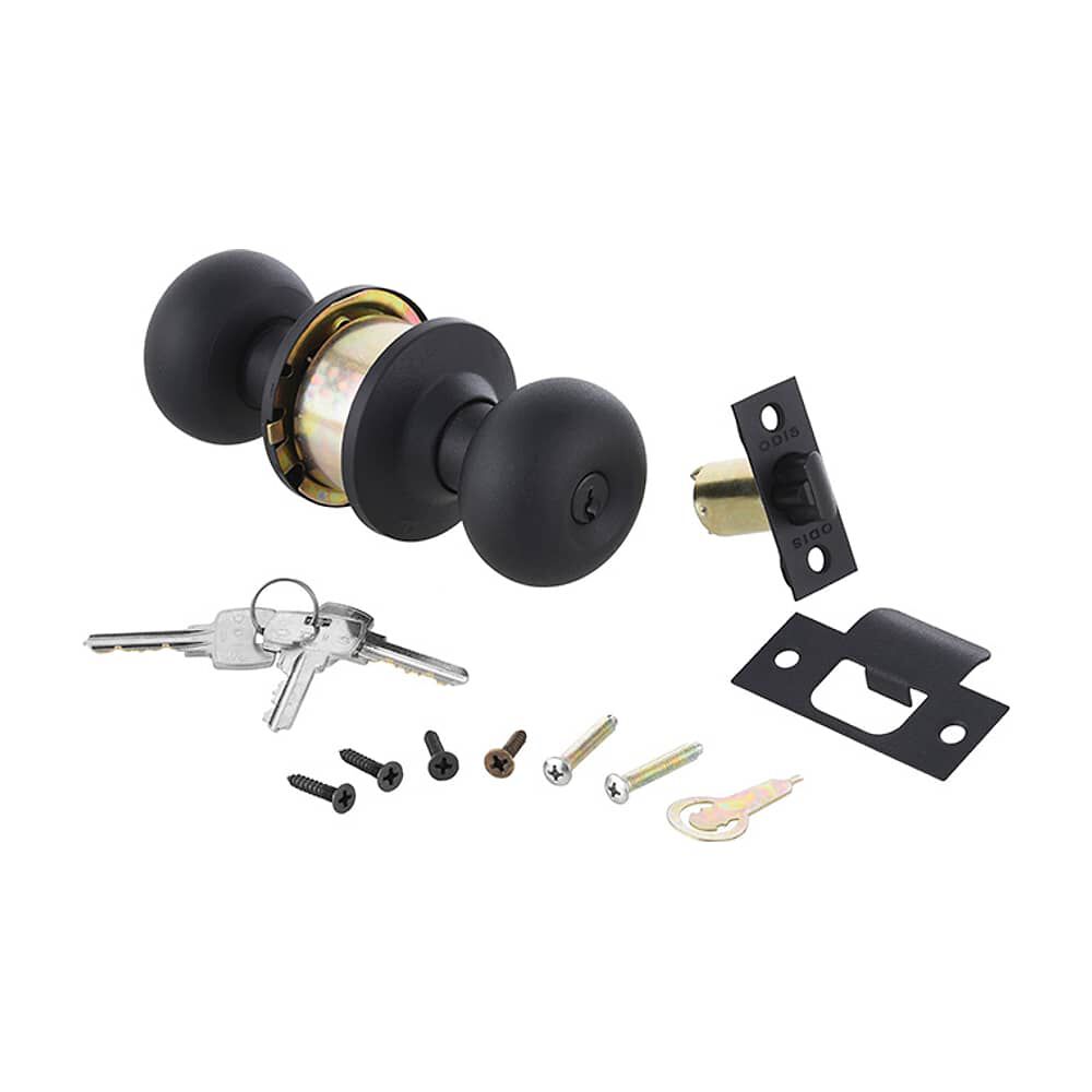 Cerradura Cil&iacute;ndrica Odis 206 Dormitorio - Negro image number 6.0