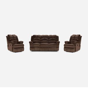 Juego Living Rosen Jarrie Tela Chex / 3-1-1 Cuerpos