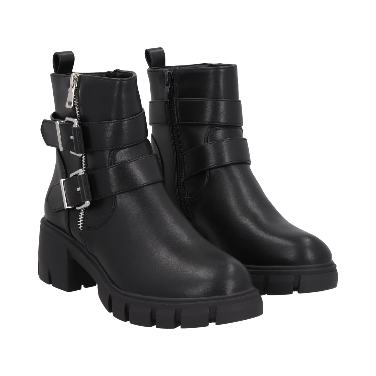Botin Mujer Negro Rebecca Police image number 4.0