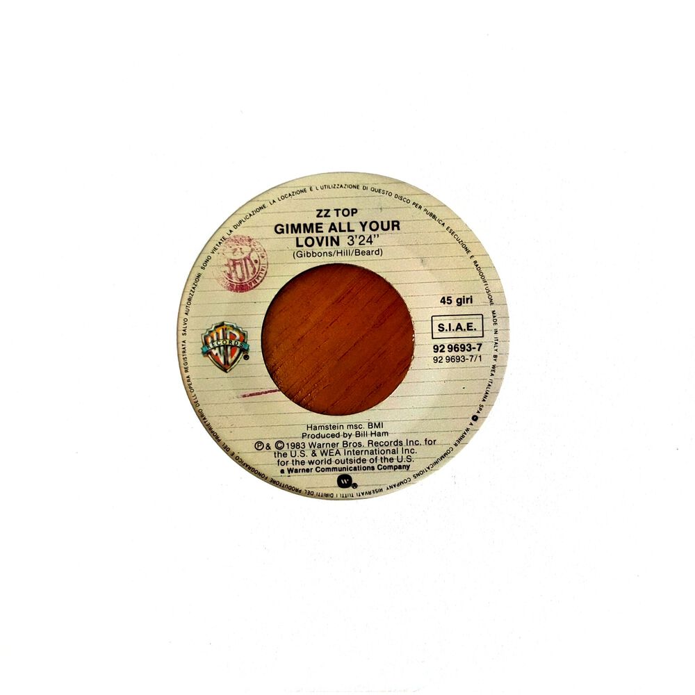 Zz Top - Gimme Al Your Loving | 7" Single Vinilo Usado image number 0.0