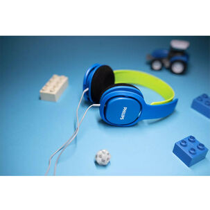 Audífonos Over Ear Alámbricos Para Niños Philips Azul Mlab