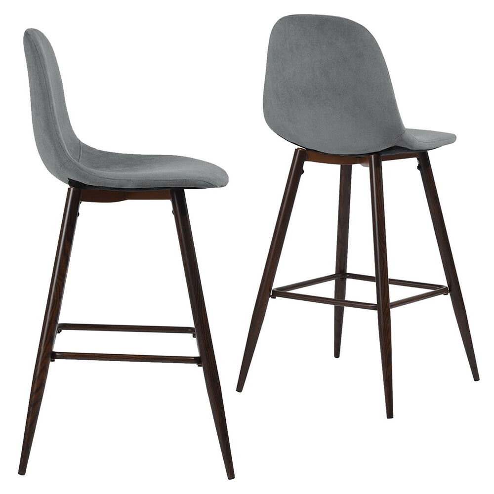 Pack 2 Pisos De Bar Con Patas De Metal Gris image number 3.0