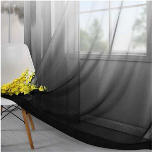 Pack De Visillo Degrade 140x220 Cm Negro