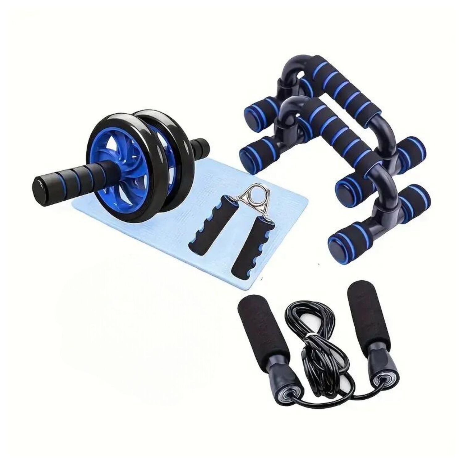 Set Rueda Abdominal - Cuerda Saltar - Mangos Push Ups image number 3.0