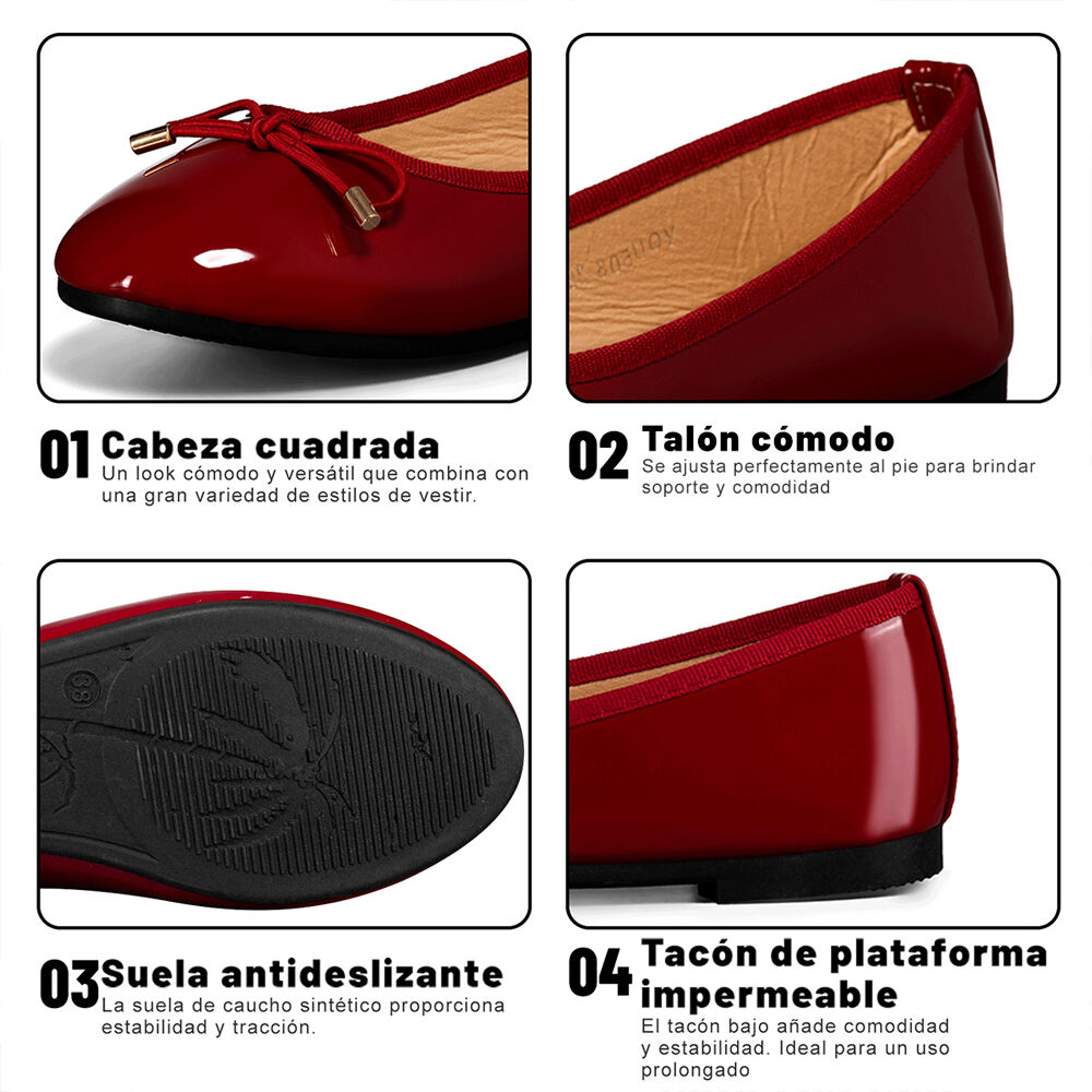 Ballerina Casual Charol Mujer Elegante Weide You506 image number 8.0