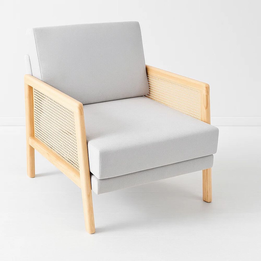 Sillon Madera Rattan Harmony - Gris image number 7.0