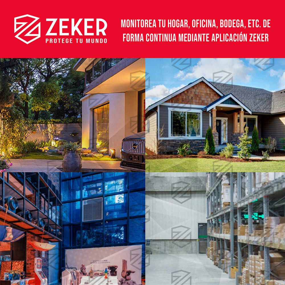 Pack X2 C&aacute;mara De Seguridad 2.4g Zeker Doble 4mp Impermeable image number 8.0