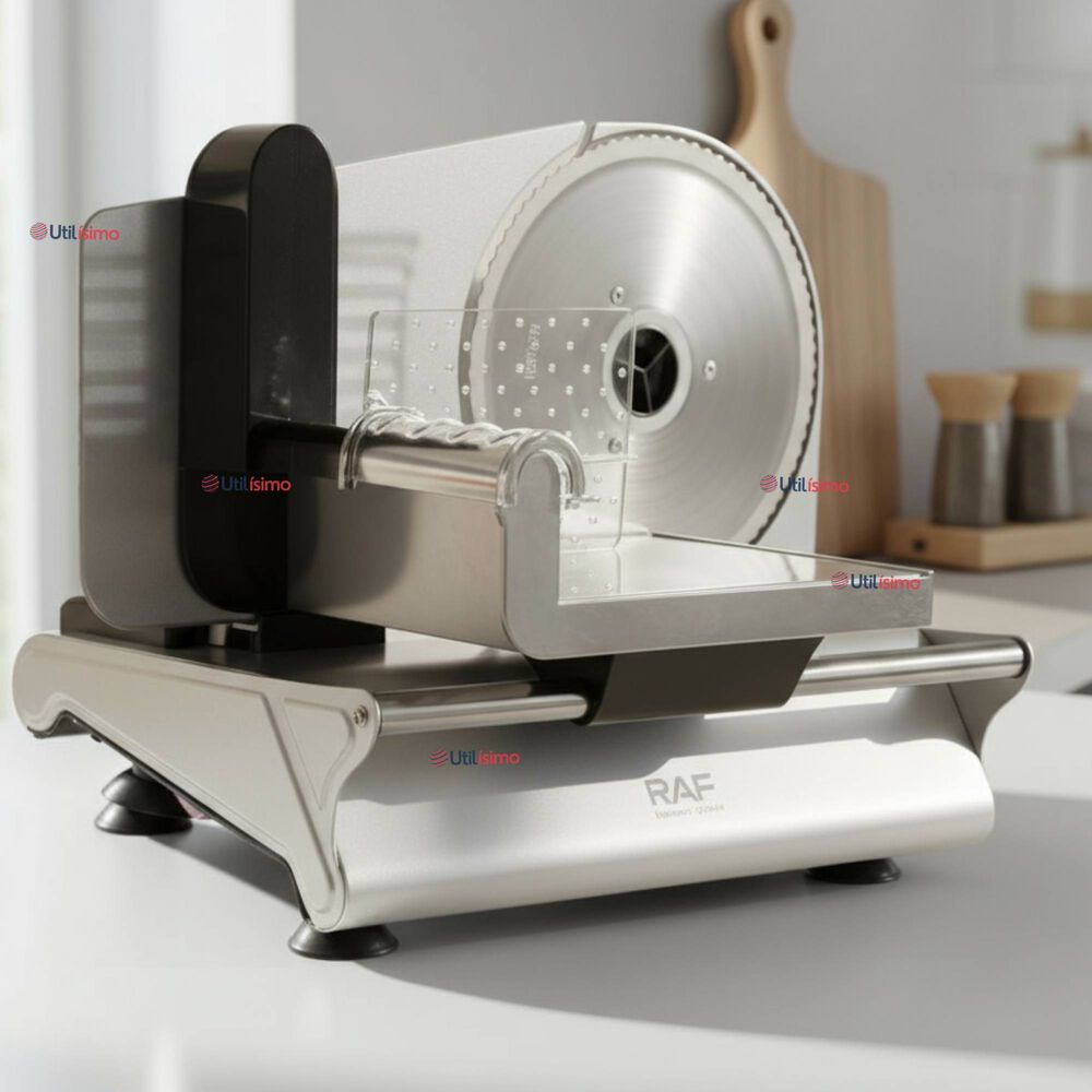 Rebanadora Cortadora Fiambre Carne Eléctrica Raf Color Plateado image number 0.0