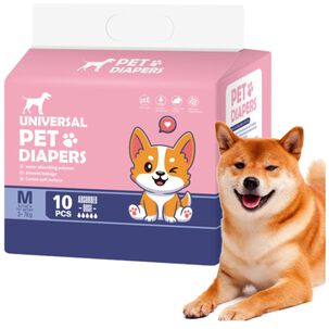 Pack 10 Pa&ntilde;ales Absorventes S Para Perros Hembra Mascotas