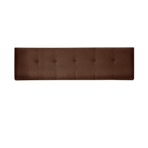 Respaldo Best Tela Velvet Chocolate 2 Plazas