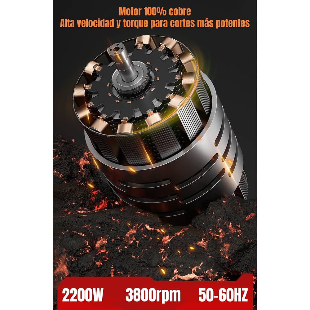 Tronzadora Industrial 14&Prime; 2200w 3800rpm Con Disco G02 Gris image number 6.0