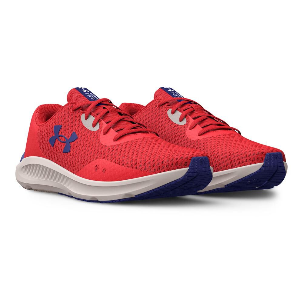Zapatilla Running Hombre Under Armour Charged Pursuit 3 Rojo image number 4.0