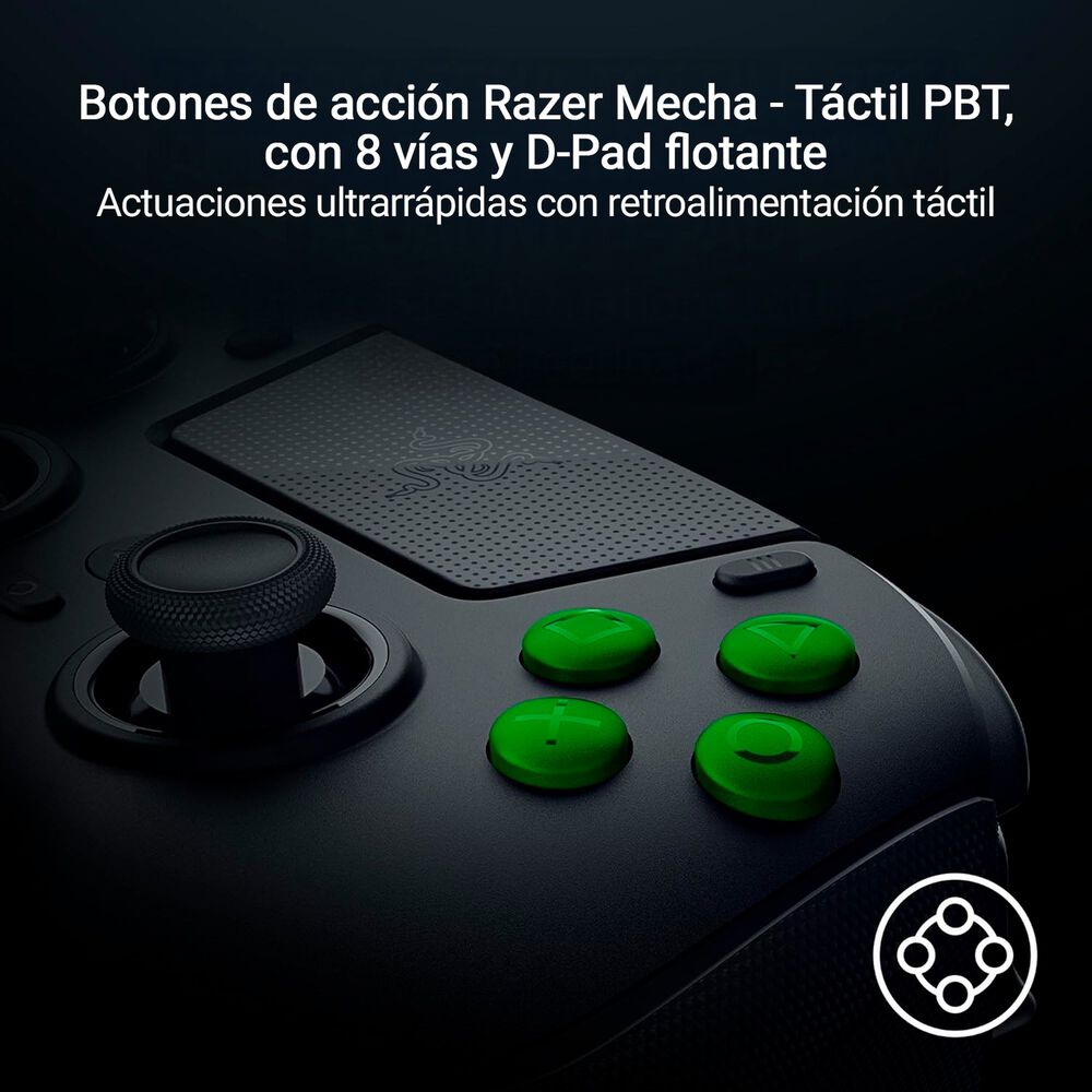 Control Joystick Inal&aacute;mbrico Razer Raiju V3 Pro Pc Ps5 Negro image number 5.0