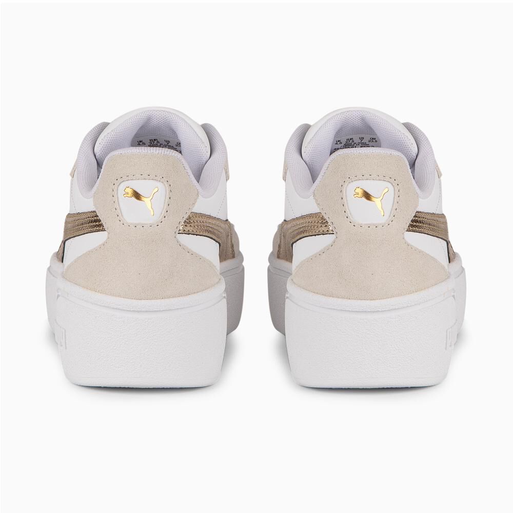 Zapatilla Urbana Mujer Puma Club Ii Era Platform Metallic Wns Blanco image number 4.0