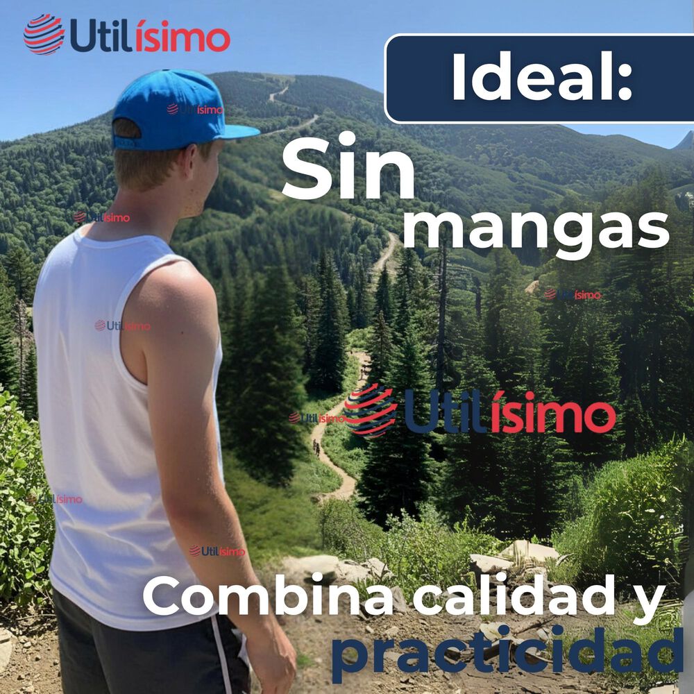 Camiseta Sin Manga Básica Suave 100% Algodón Blanco Niño image number 3.0